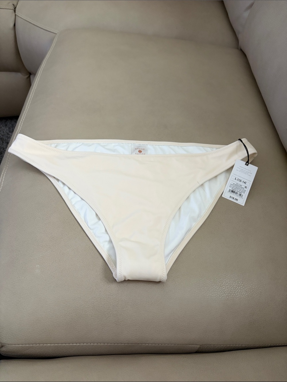 Shade & Shore cream colored swim bottom